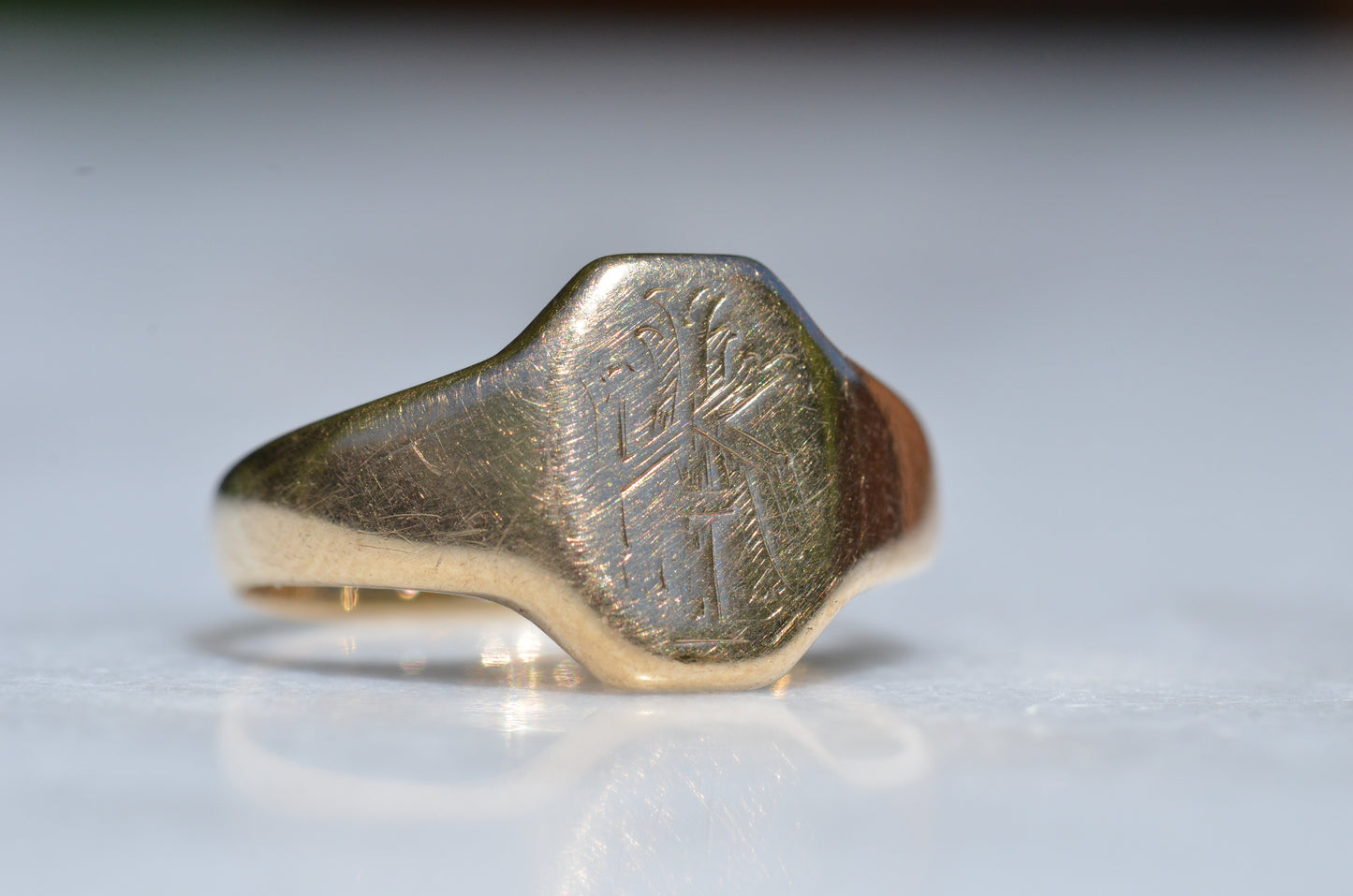 Blocky Vintage Signet Ring