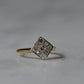 Chic Art Deco Step Cut Cluster Ring