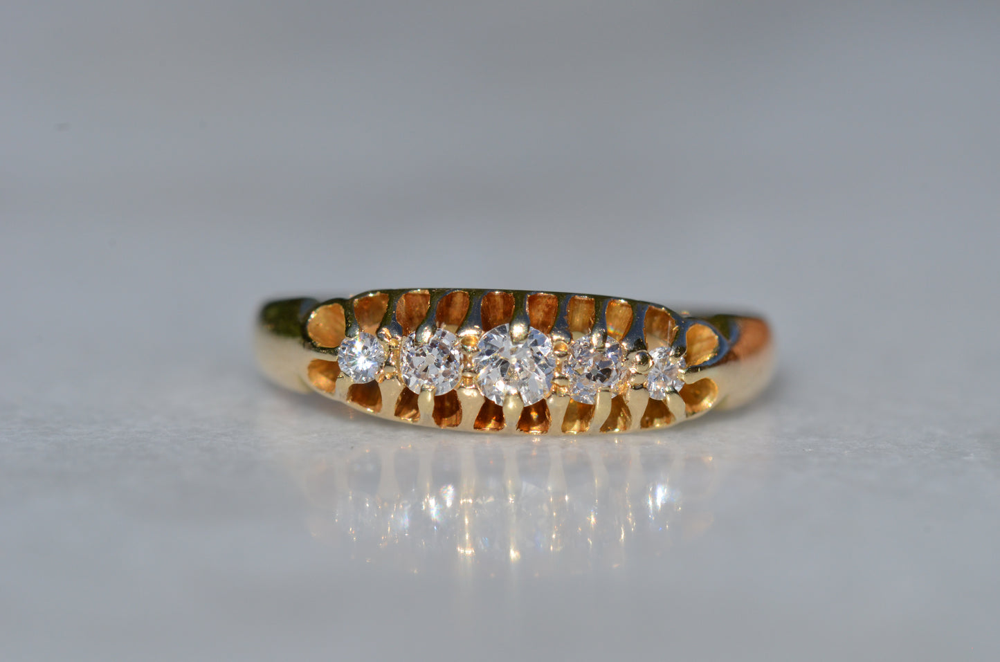 Easy Edwardian Five Stone Ring