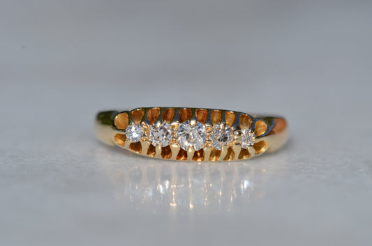 Easy Edwardian Five Stone Ring