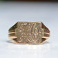 Chic Square Vintage Signet Ring HO