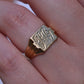 Chic Square Vintage Signet Ring HO