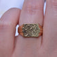 Chic Square Vintage Signet Ring HO