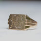 Chic Square Vintage Signet Ring HO