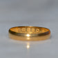 Dreamy Antique 22k Band Ring 1882 7.5