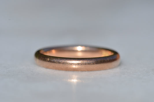 Rosy Round Antique Band Ring