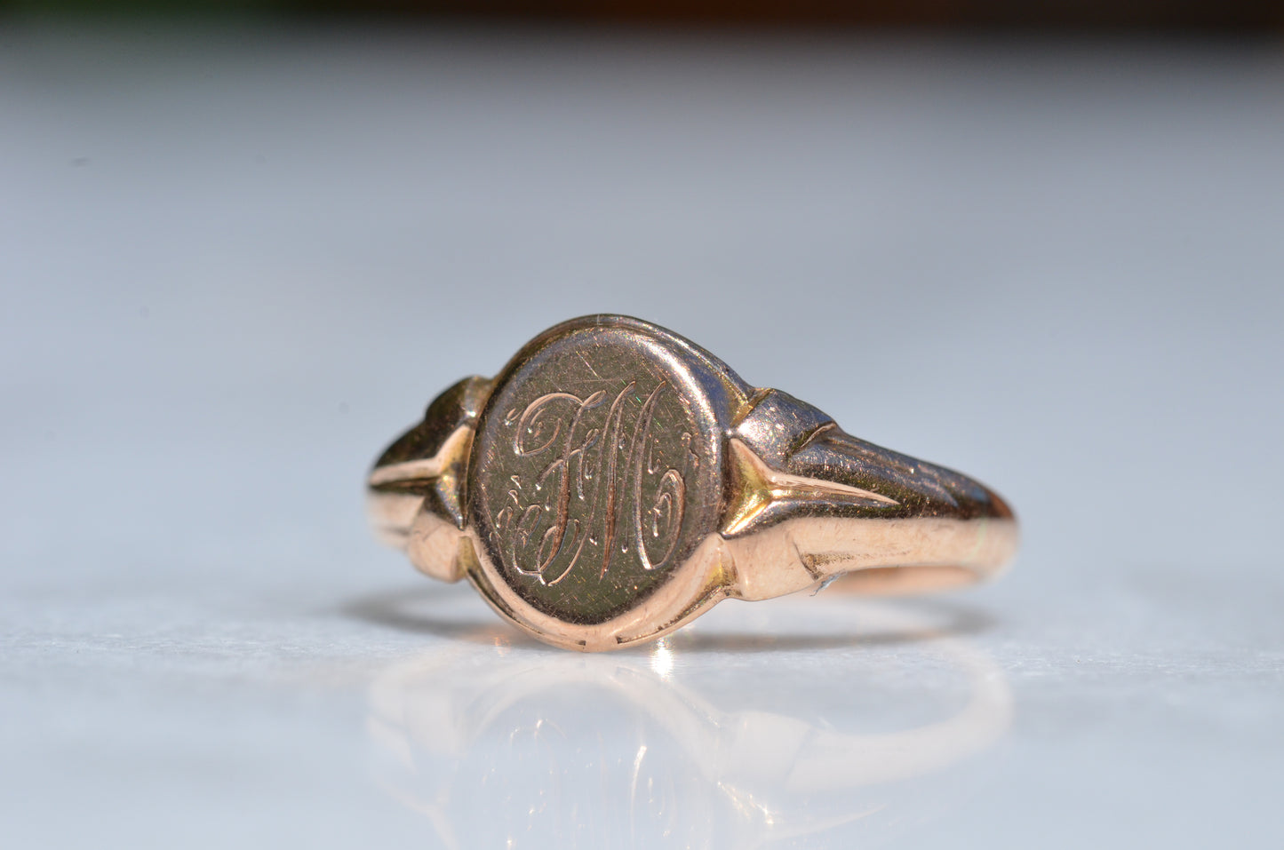 Warm Near-Antique Signet Ring FM