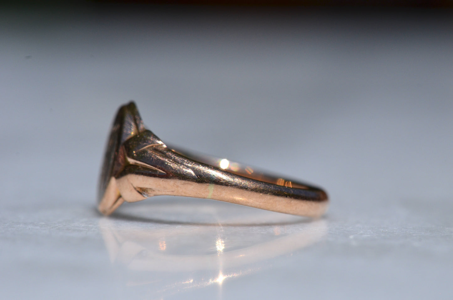 Warm Near-Antique Signet Ring FM