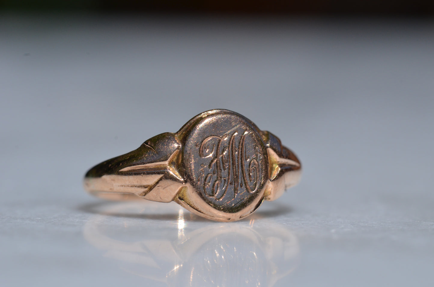 Warm Near-Antique Signet Ring FM