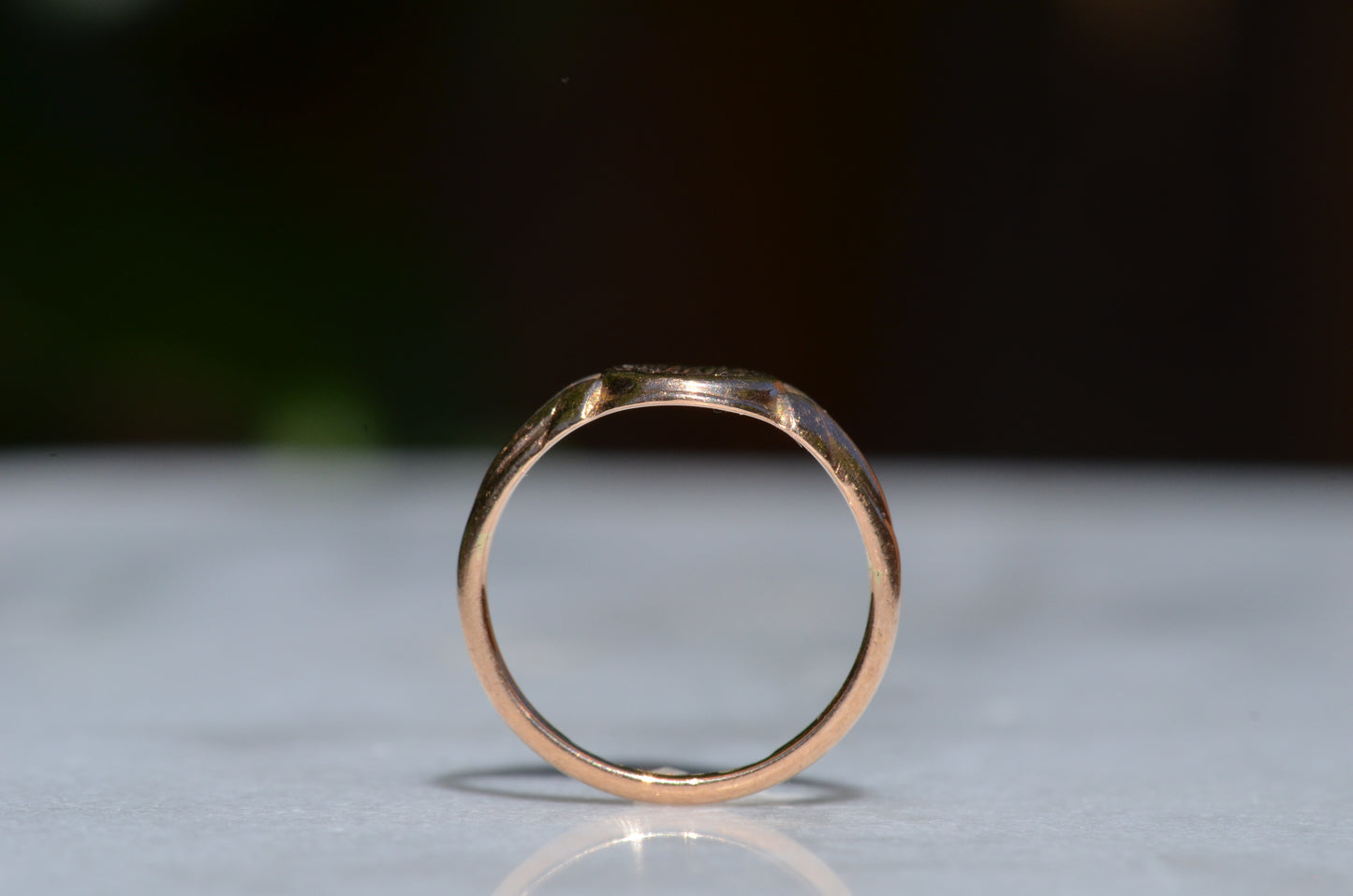 Warm Near-Antique Signet Ring FM