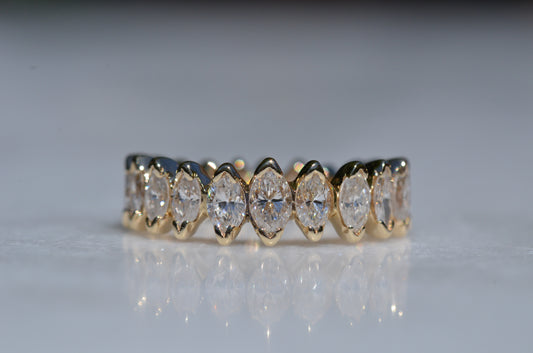 Staggering Marquise Diamond Eternity Ring