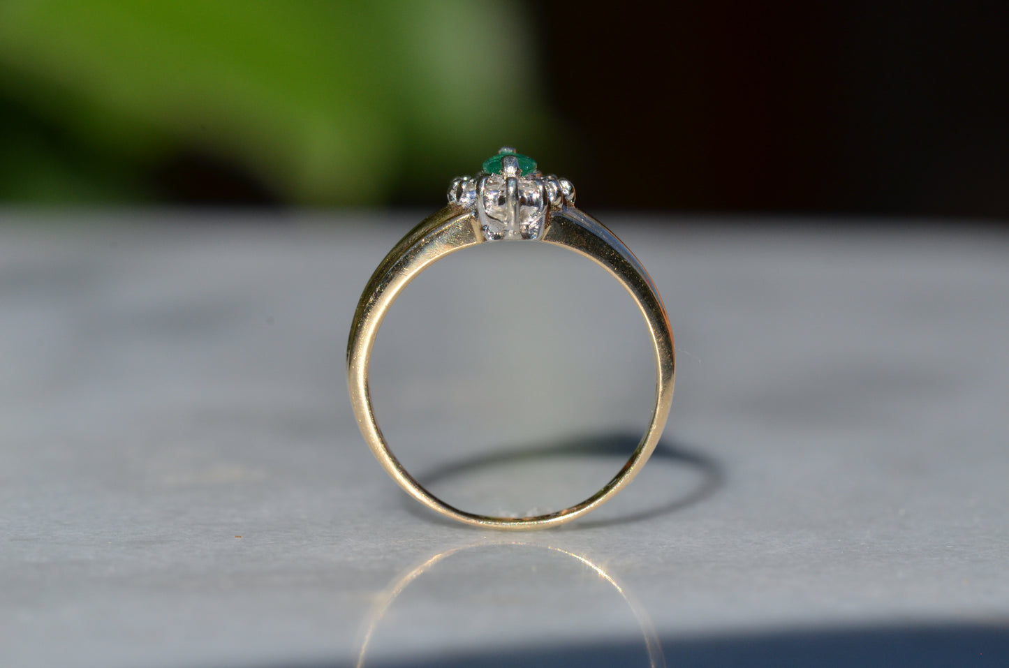 Vibrant Vintage Emerald Ring