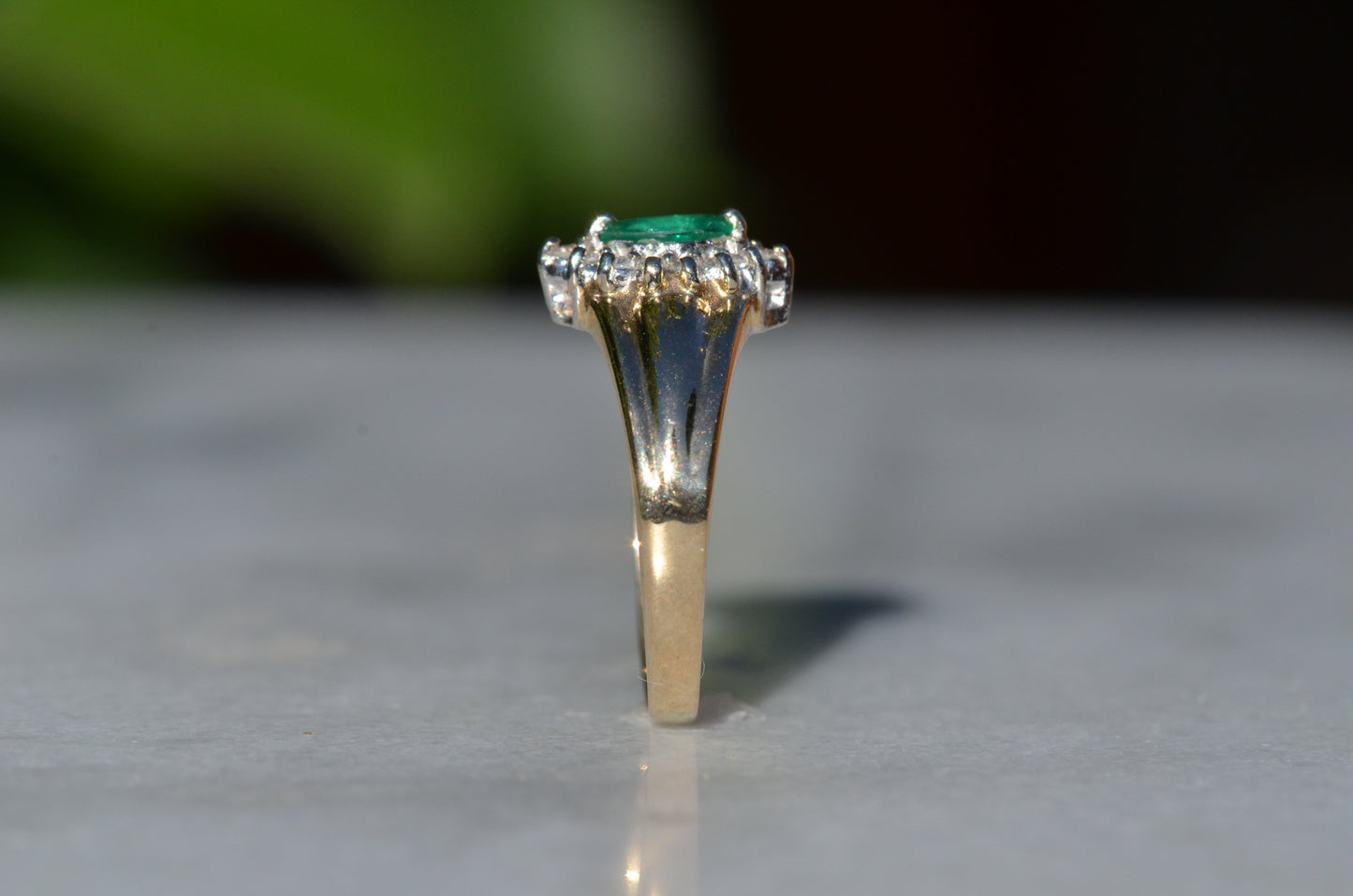 Vibrant Vintage Emerald Ring