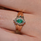 Vibrant Vintage Emerald Ring