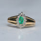 Vibrant Vintage Emerald Ring