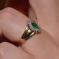 Vibrant Vintage Emerald Ring