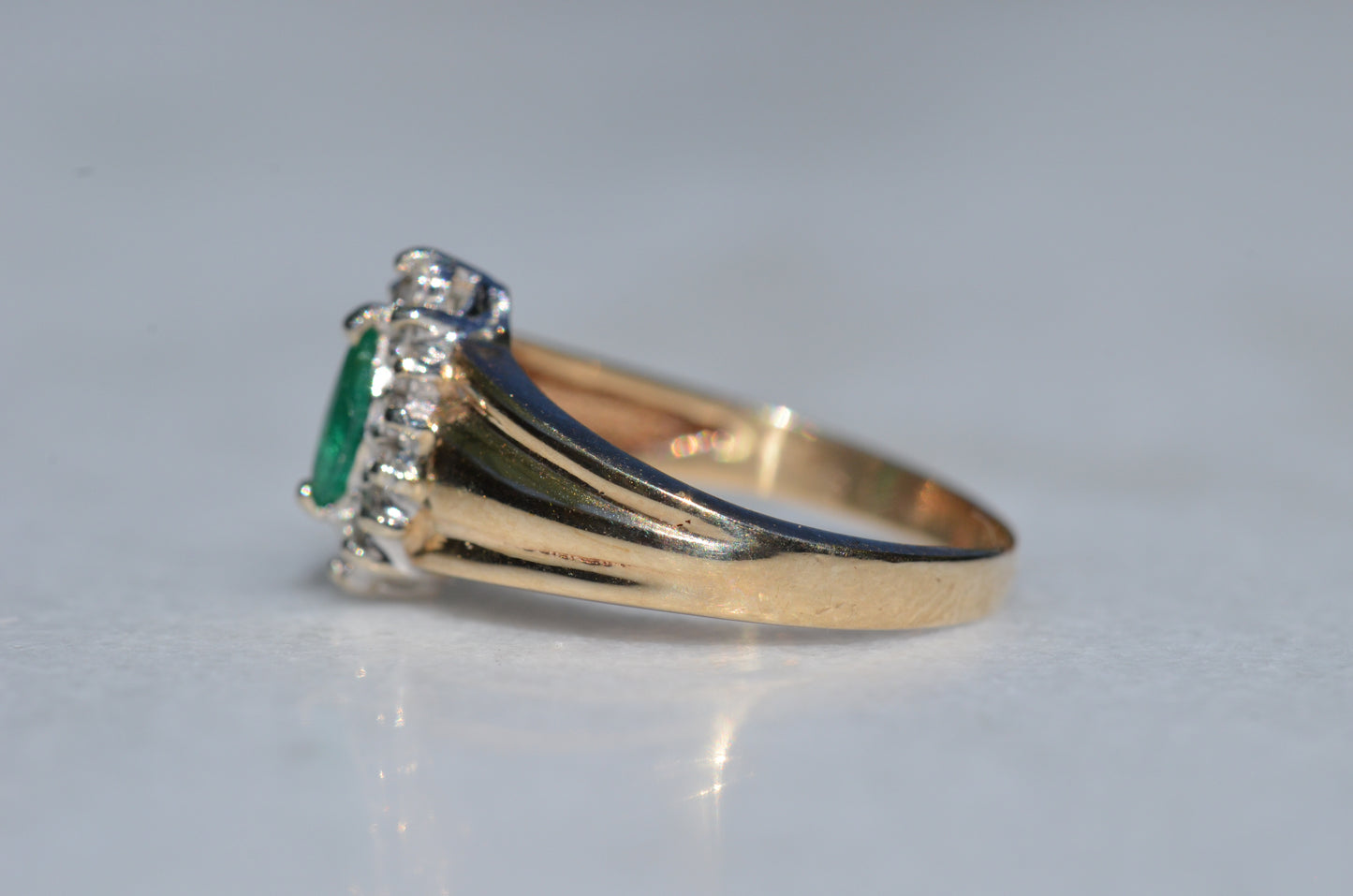 Vibrant Vintage Emerald Ring