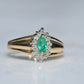 Vibrant Vintage Emerald Ring