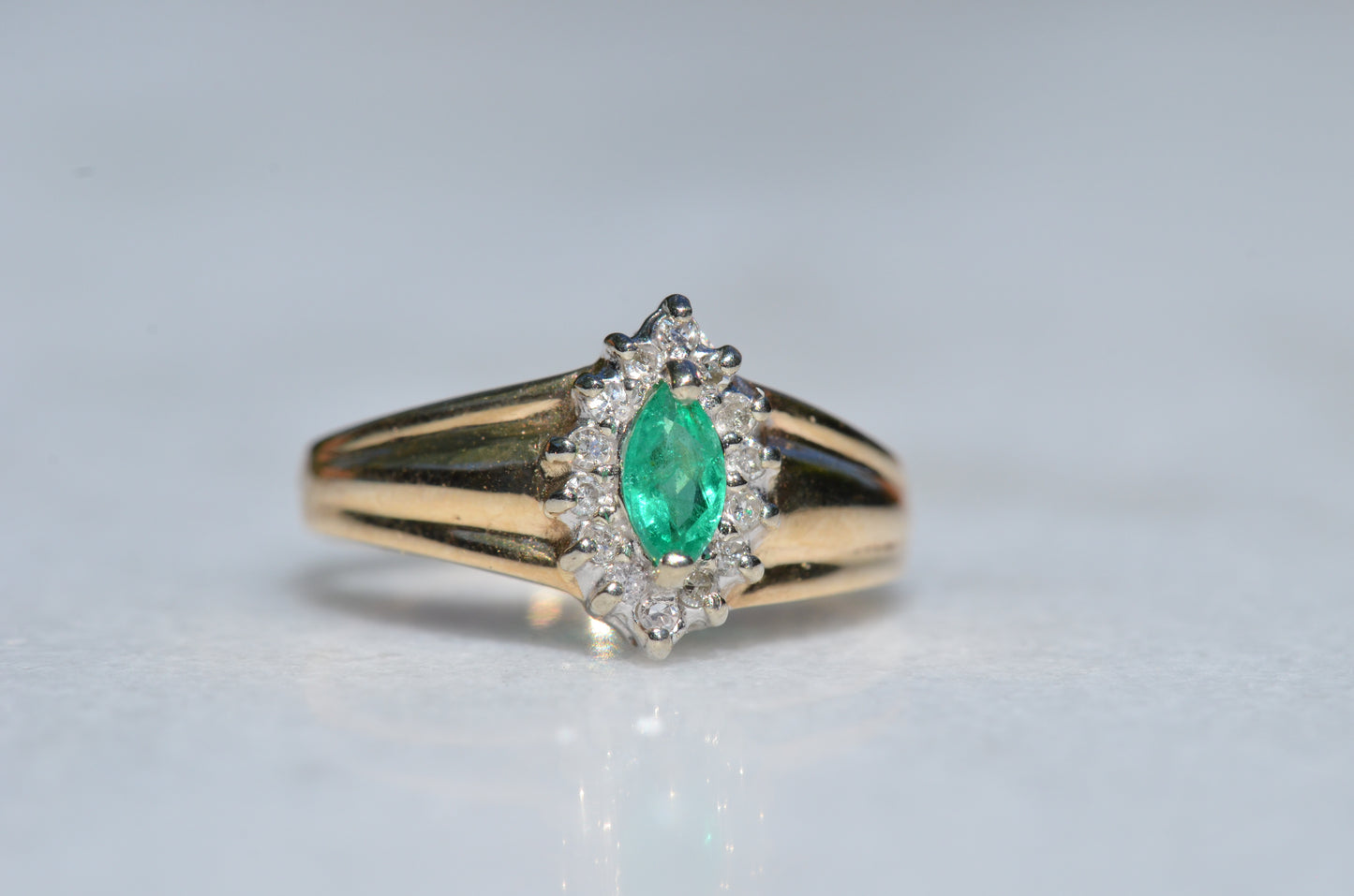 Vibrant Vintage Emerald Ring