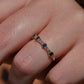 Dainty Estate Sapphire and Diamond Ring