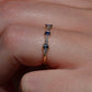 Dainty Estate Sapphire and Diamond Ring