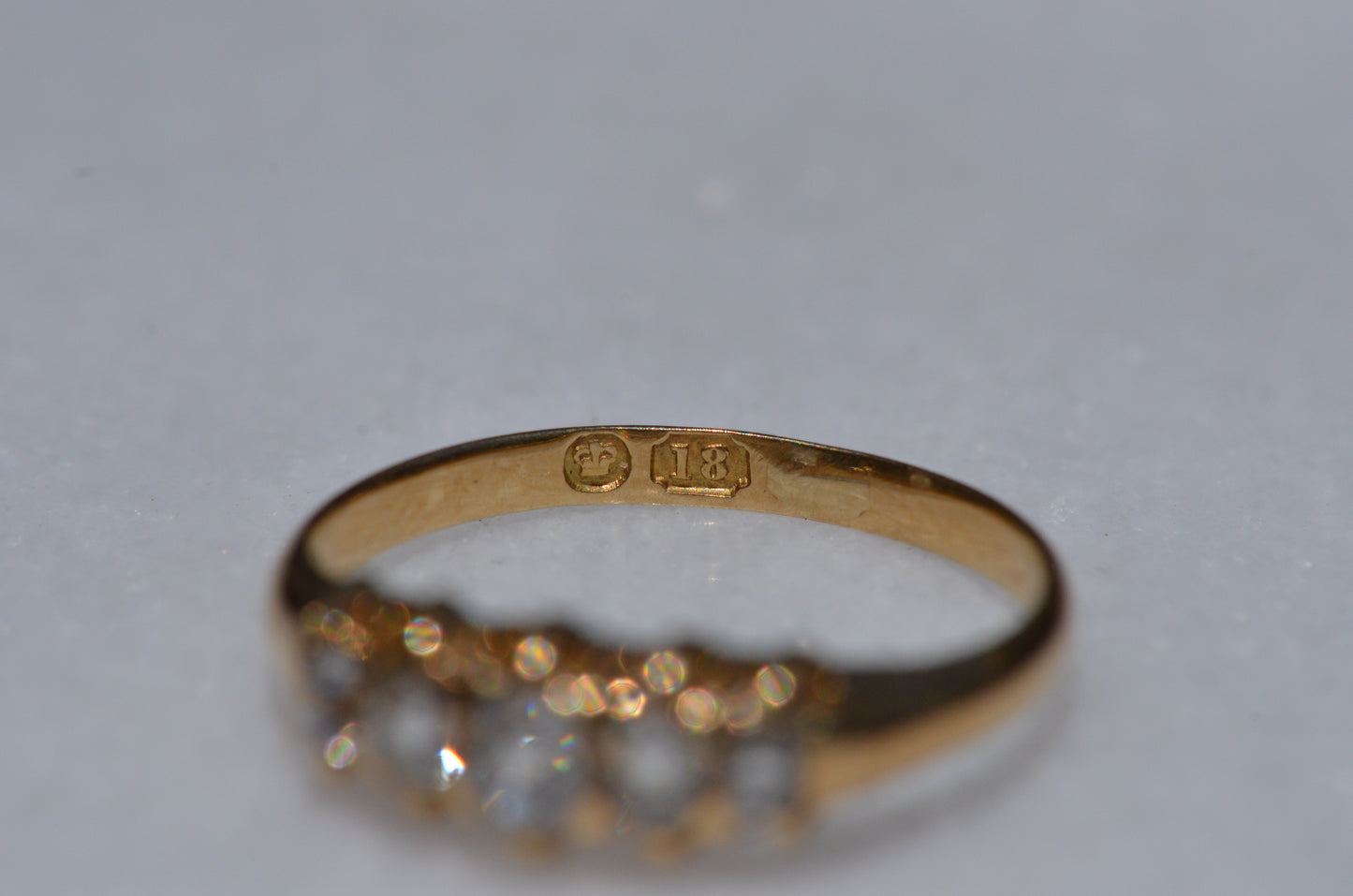 Soft Victorian Five Diamond Band