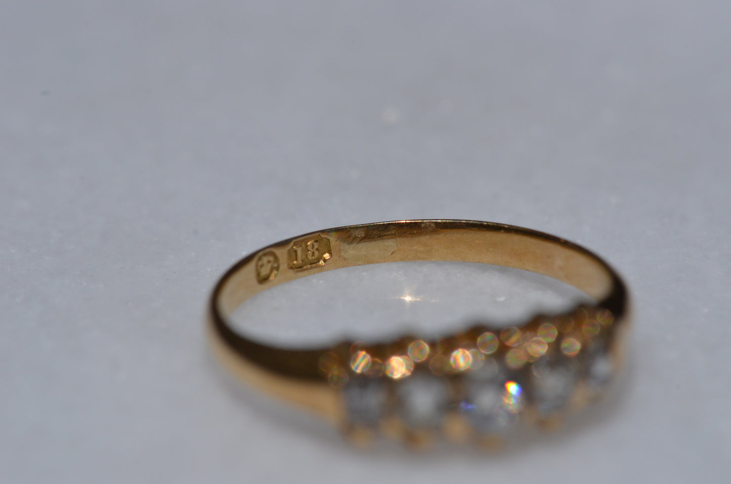 Soft Victorian Five Diamond Band