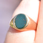 Petite Vintage Bloodstone Signet