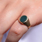 Petite Vintage Bloodstone Signet