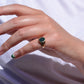 Petite Vintage Bloodstone Signet