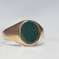 Petite Vintage Bloodstone Signet