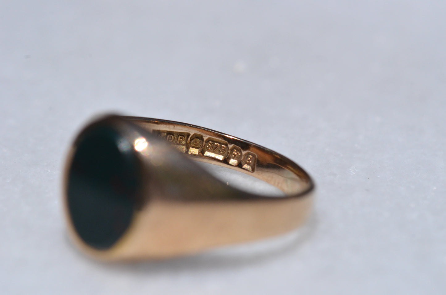 Petite Vintage Bloodstone Signet