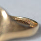 Large Vintage Crest Signet Ring