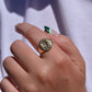 Large Vintage Crest Signet Ring