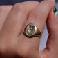 Large Vintage Crest Signet Ring