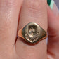 Large Vintage Crest Signet Ring