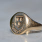 Large Vintage Crest Signet Ring