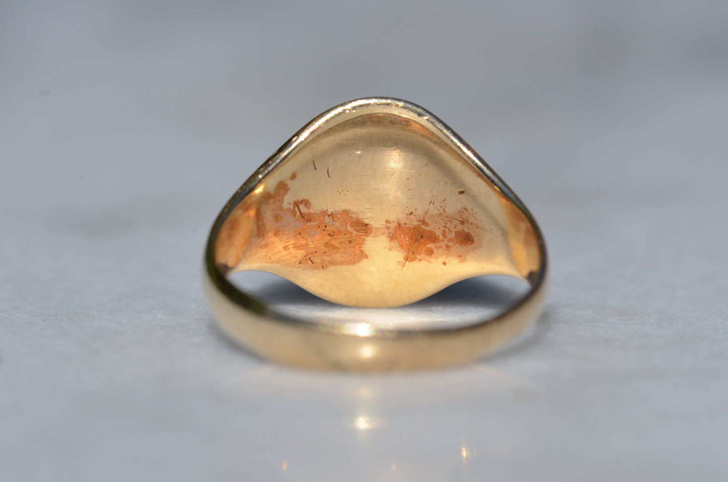 Large Vintage Crest Signet Ring