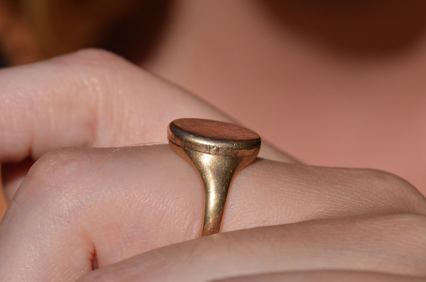 Elegant Edwardian Locket Ring