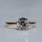 Dazzling Vintage Zircon Solitaire Ring