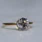 Dazzling Vintage Zircon Solitaire Ring