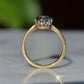 Dazzling Vintage Zircon Solitaire Ring