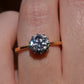 Dazzling Vintage Zircon Solitaire Ring