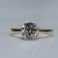 Dazzling Vintage Zircon Solitaire Ring