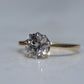 Dazzling Vintage Zircon Solitaire Ring