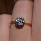 Dazzling Vintage Zircon Solitaire Ring