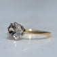 Dazzling Vintage Zircon Solitaire Ring