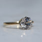 Dazzling Vintage Zircon Solitaire Ring