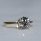 Dazzling Vintage Zircon Solitaire Ring