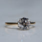 Dazzling Vintage Zircon Solitaire Ring